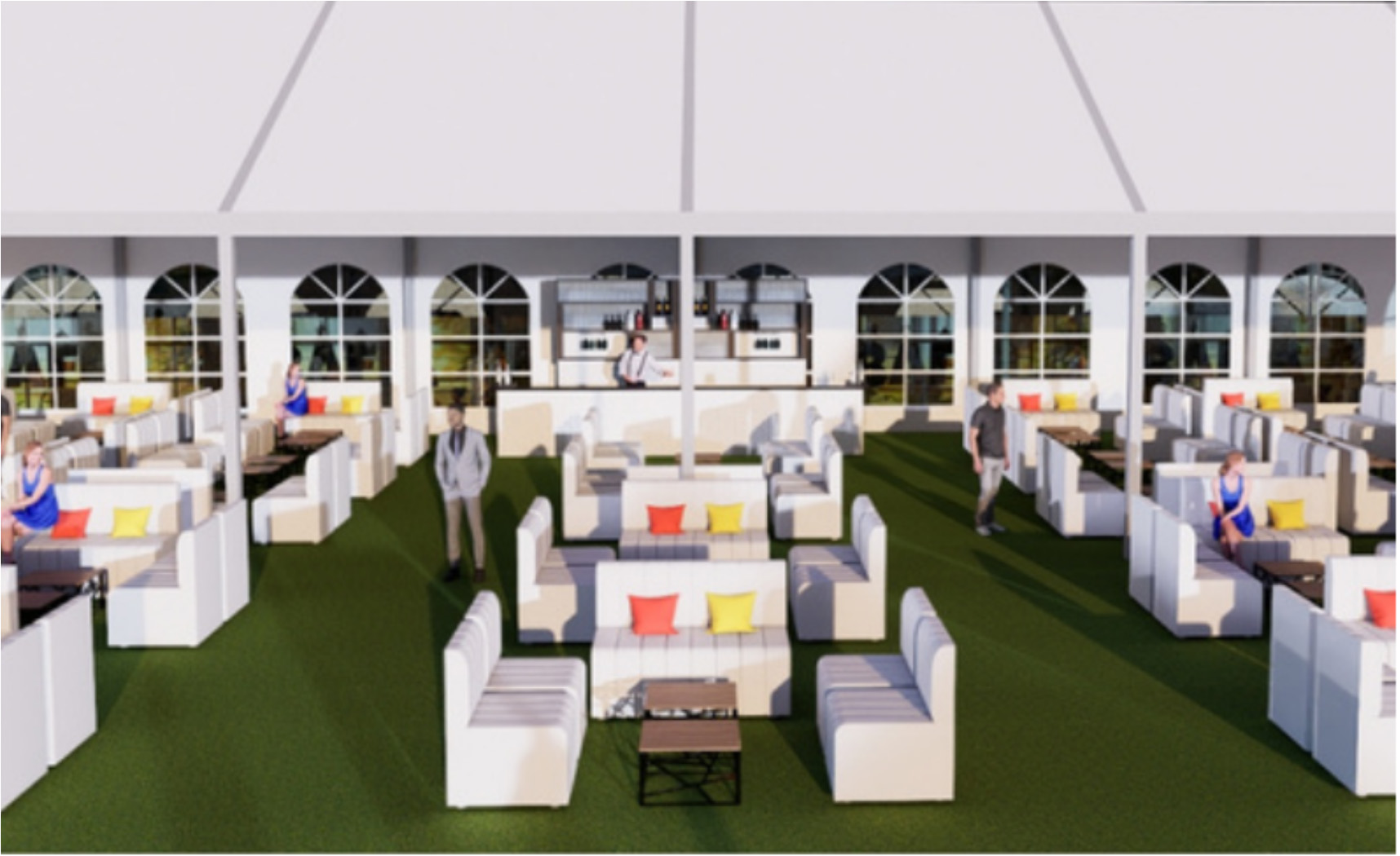 Espace VIP lounge — aménagement intérieur